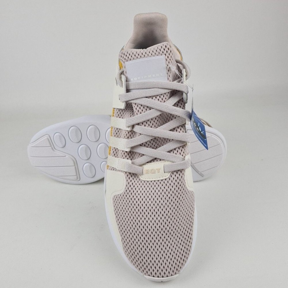 Adidas Men's Equipment Support ADV Running Sneakers White Yellow SZ 10.5 - Picture 11 of 12